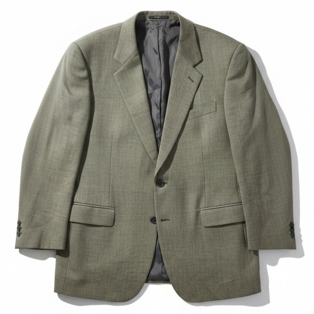 Sartoriale Marzotto Guabello Super 100s Wool Blazer, Men's 44R Olive Green Italy